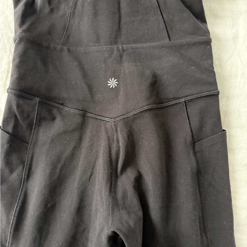Athleta Salutation Stash 7/8 bodysuit NWOT black size Small - Picture 4 of 4
